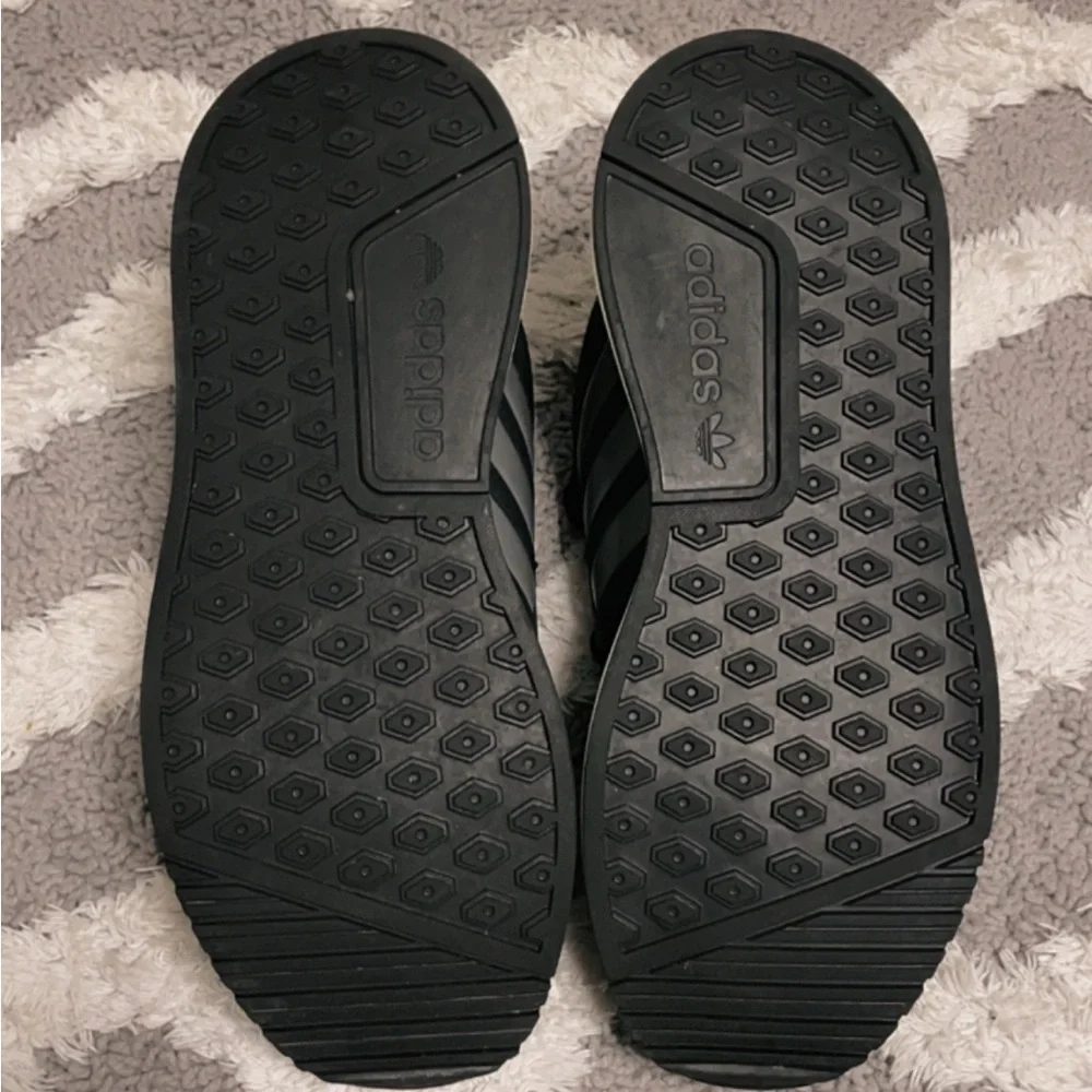Adidas Black and Gray Running Shoes